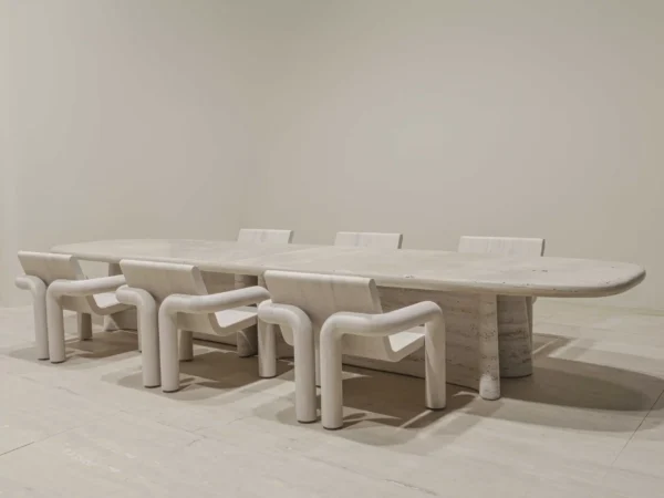Milano Italian Travertine Dining Table