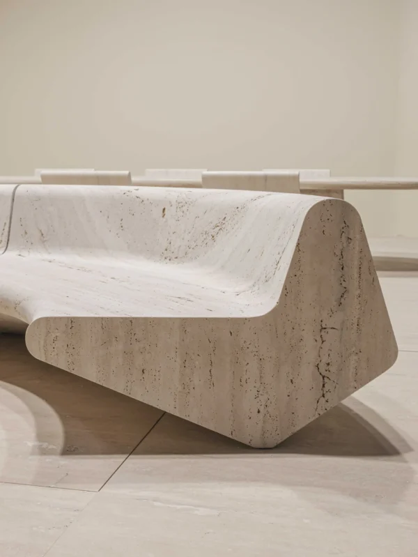 Milano Italian Travertine Sofa - Image 4