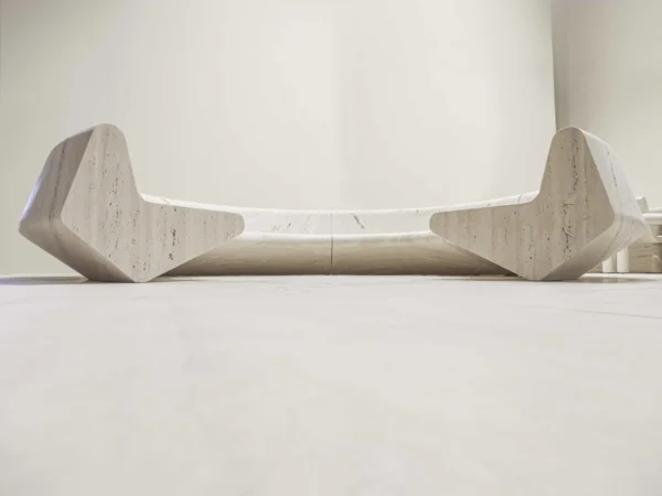 Milano Italian Travertine Sofa - Image 8